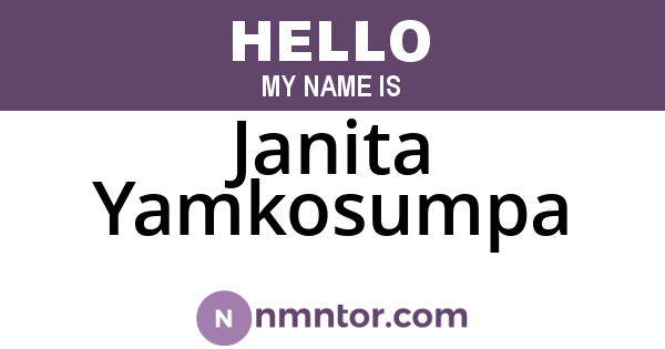 Janita Yamkosumpa