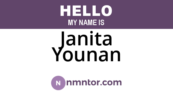 Janita Younan