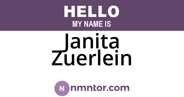 Janita Zuerlein