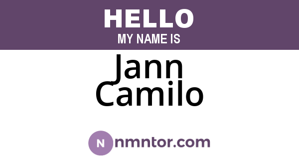 Jann Camilo