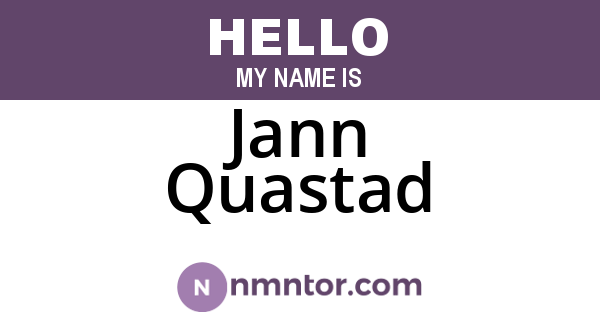 Jann Quastad