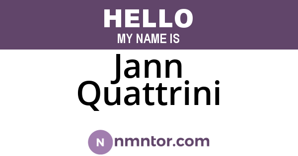 Jann Quattrini