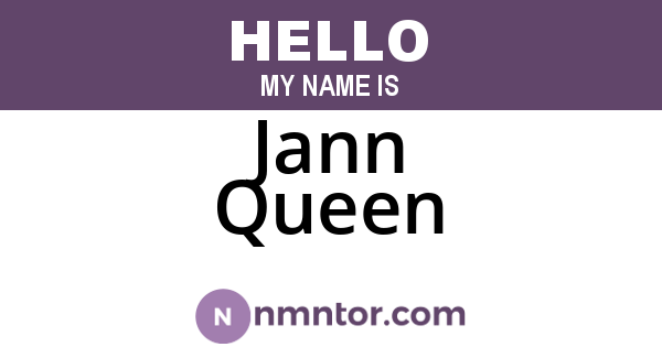 Jann Queen