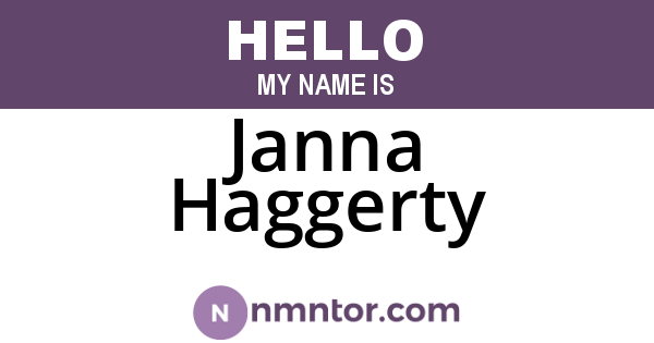 Janna Haggerty