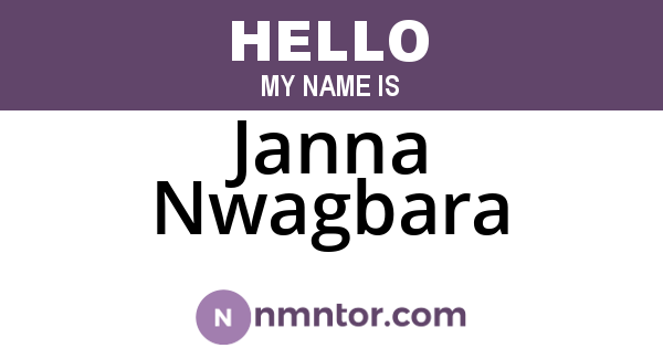 Janna Nwagbara