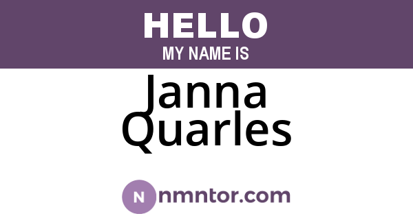 Janna Quarles