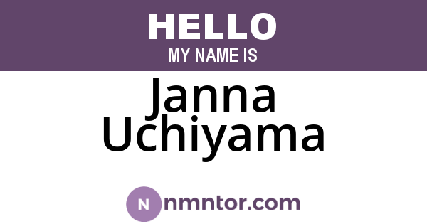 Janna Uchiyama