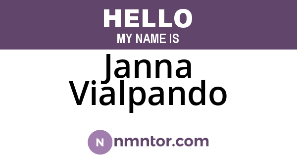 Janna Vialpando