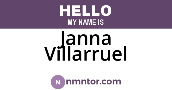 Janna Villarruel