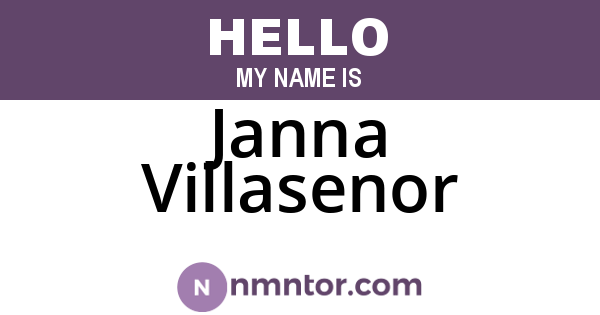 Janna Villasenor