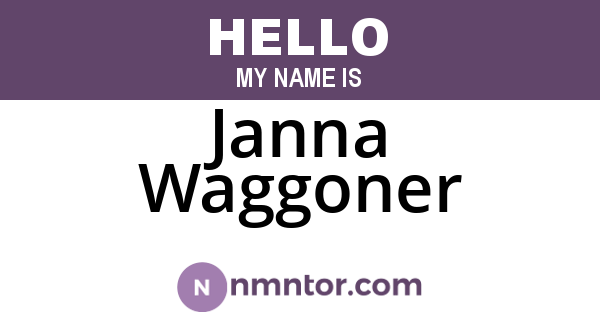 Janna Waggoner