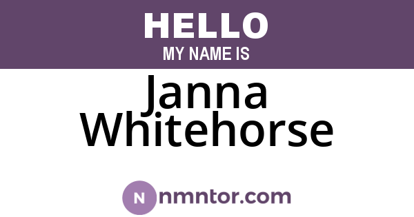 Janna Whitehorse