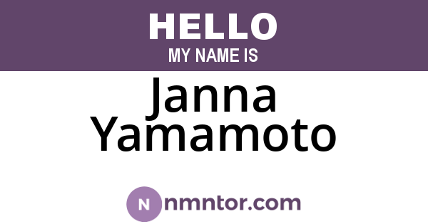 Janna Yamamoto