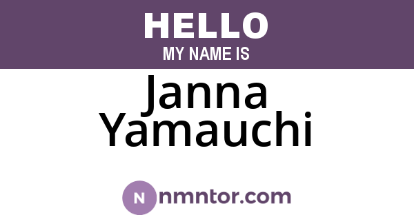 Janna Yamauchi