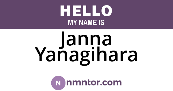 Janna Yanagihara