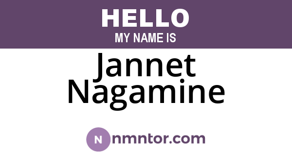Jannet Nagamine