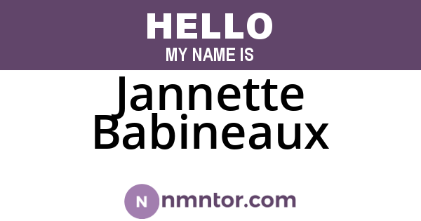 Jannette Babineaux