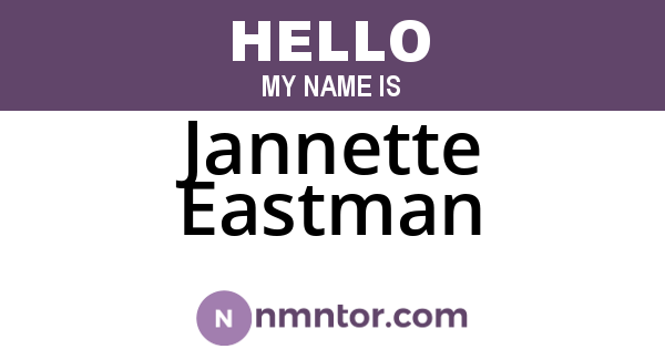 Jannette Eastman