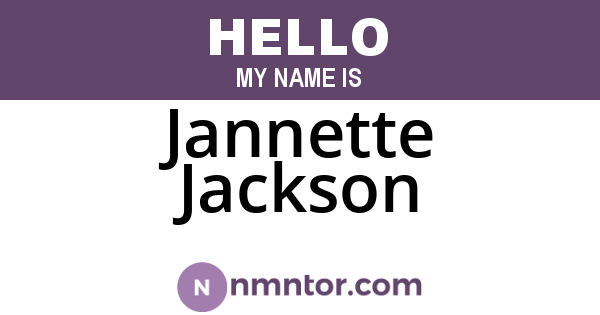 Jannette Jackson