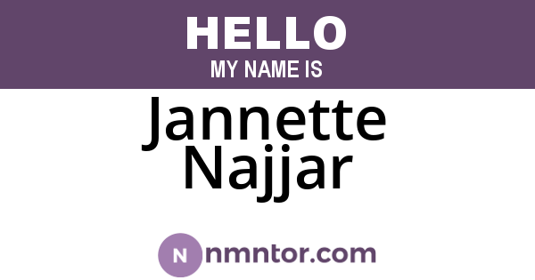 Jannette Najjar