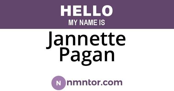 Jannette Pagan