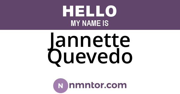 Jannette Quevedo