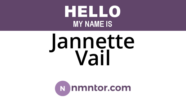 Jannette Vail