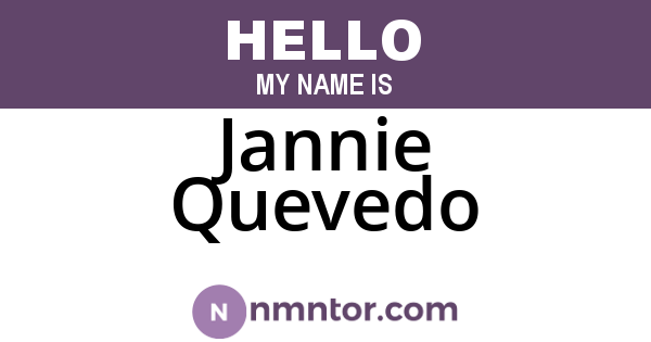 Jannie Quevedo