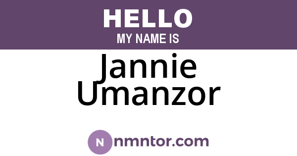 Jannie Umanzor