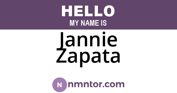 Jannie Zapata