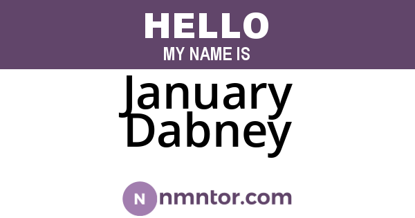 January Dabney