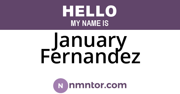 January Fernandez