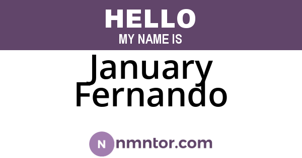 January Fernando