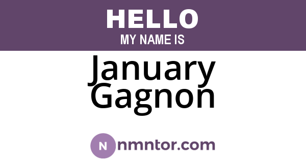 January Gagnon