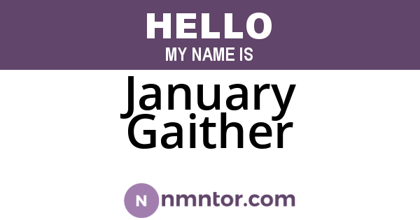 January Gaither