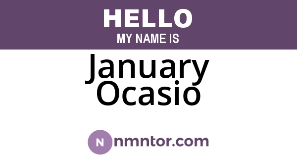 January Ocasio