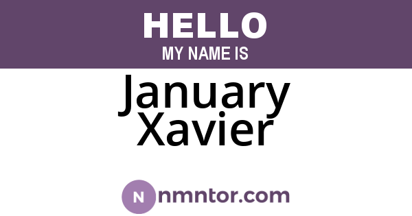 January Xavier