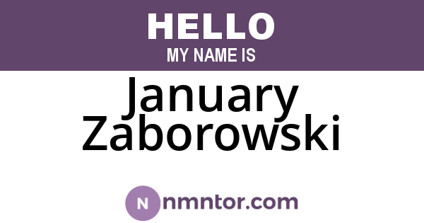 January Zaborowski