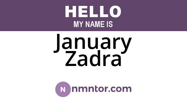 January Zadra