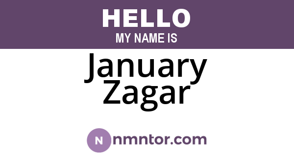January Zagar