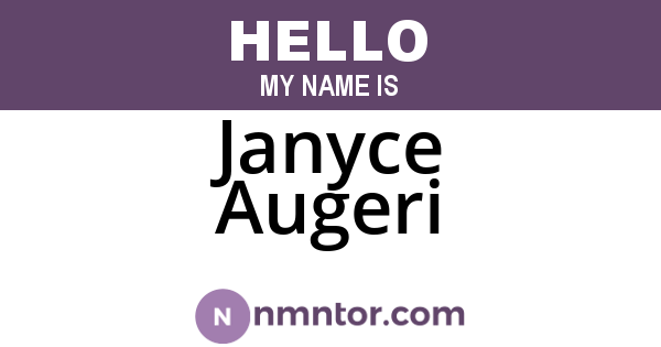 Janyce Augeri