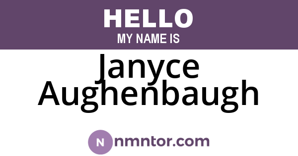 Janyce Aughenbaugh