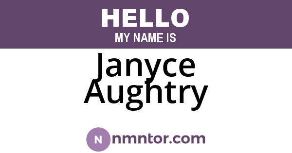 Janyce Aughtry