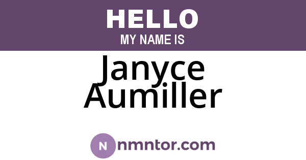 Janyce Aumiller
