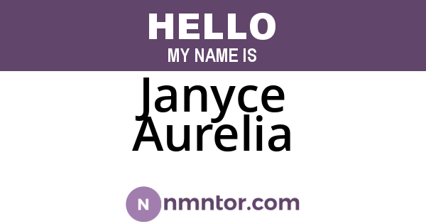 Janyce Aurelia
