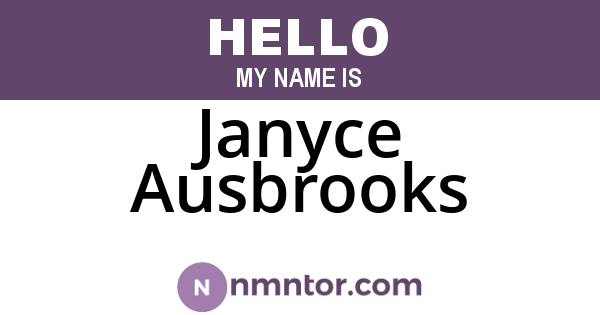 Janyce Ausbrooks