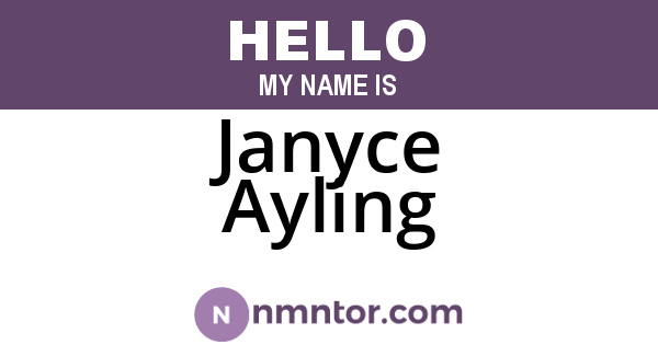 Janyce Ayling
