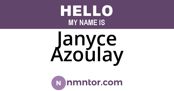 Janyce Azoulay