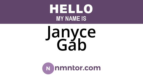 Janyce Gab