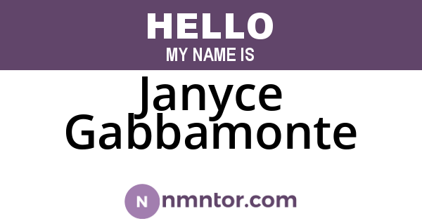 Janyce Gabbamonte
